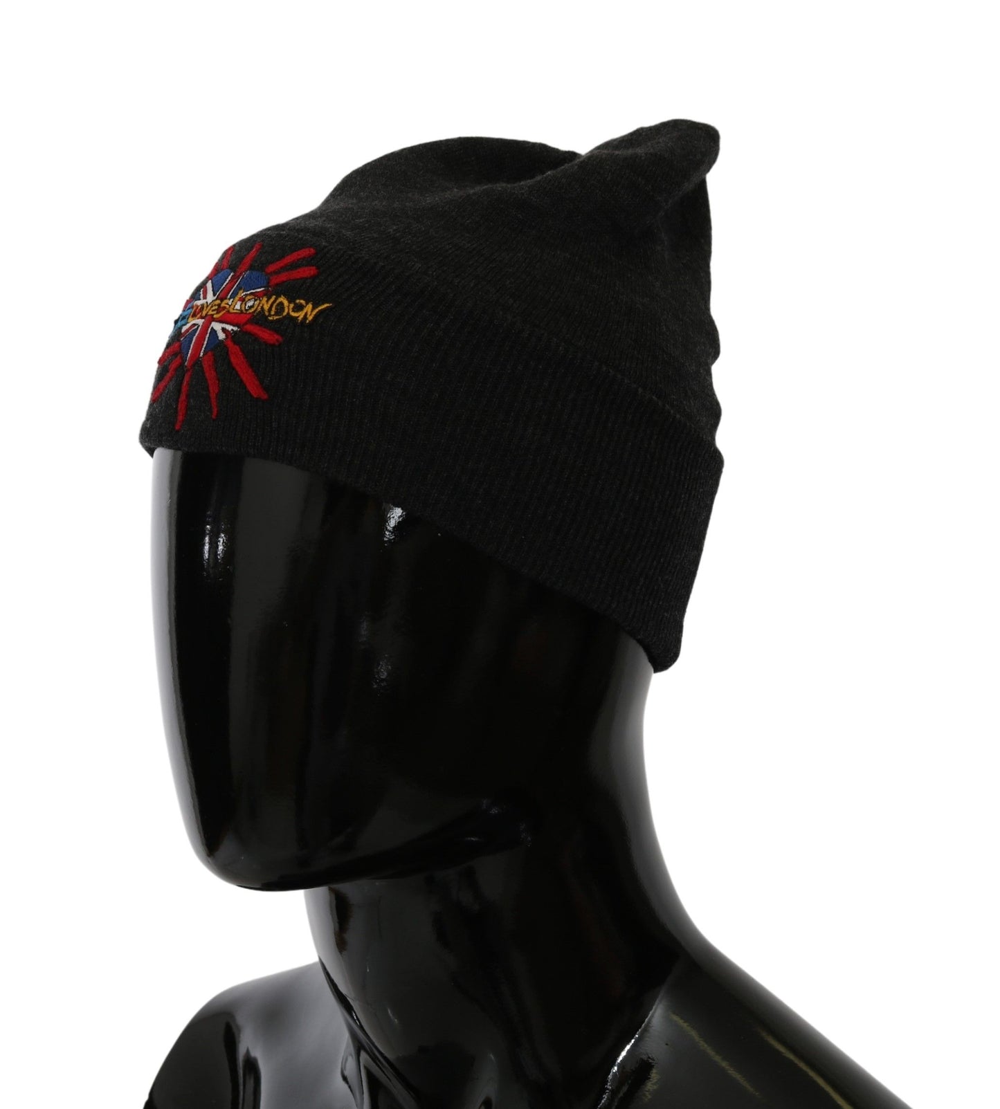 Graue #DGLovesLondon Beanie-Mütze