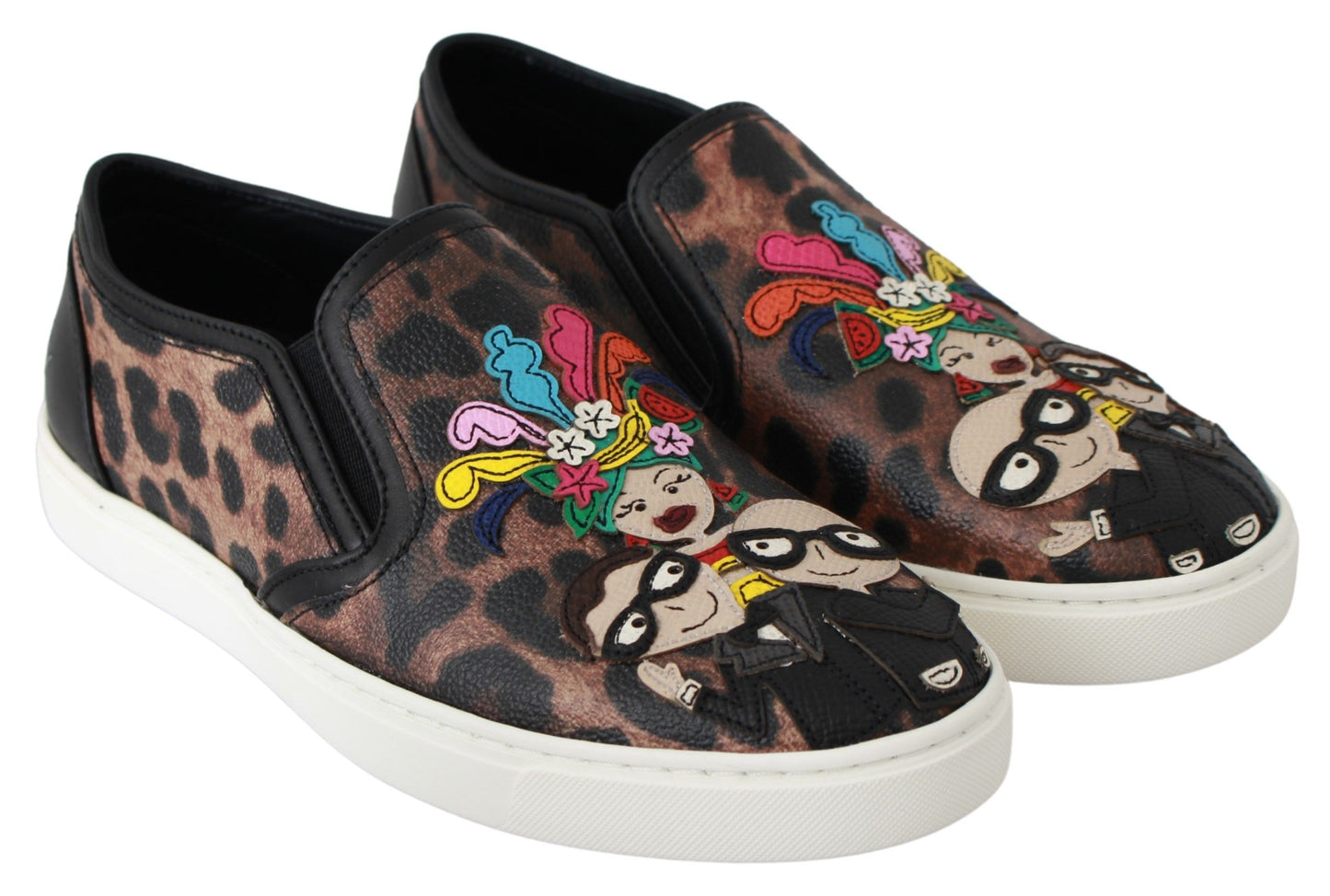 Leder Leopard #dgfamily Loafer Schuhe