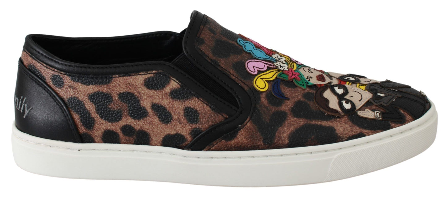 Leder Leopard #dgfamily Loafer Schuhe