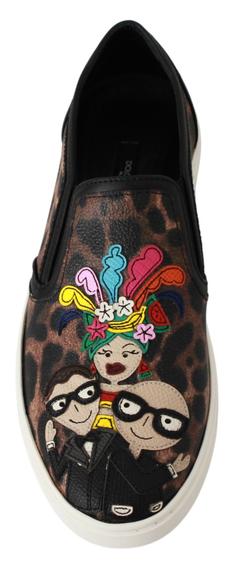 Leder Leopard #dgfamily Loafer Schuhe
