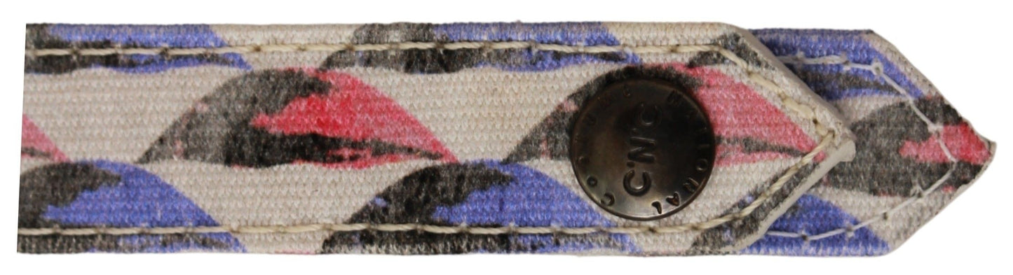Textil-Schlüsselanhänger mit weißem Ring-Logo
