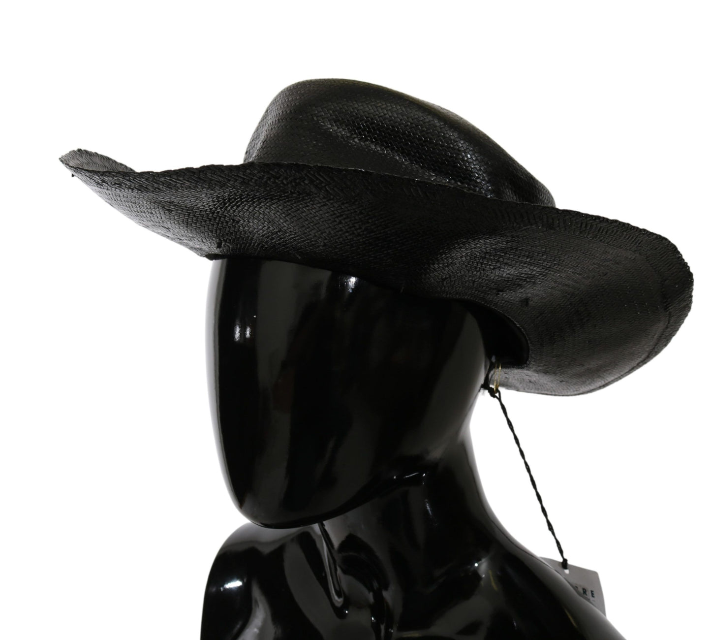 Schwarzer Cowboyhut mit breiter Krempe