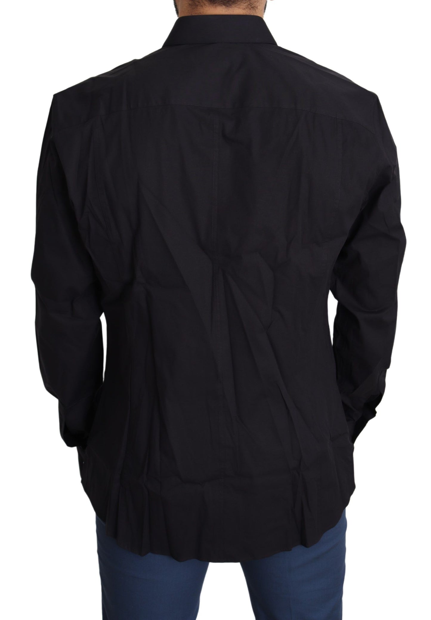 Schwarzes Baumwollstretchkleid SICILIA Shirt