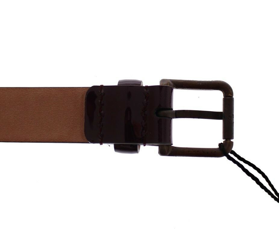 Lilafarbener Cintura-Gürtel aus Leder mit Logo