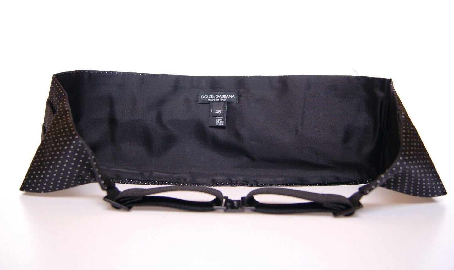 Black Waist Smoking Tuxedo Cummerbund Belt