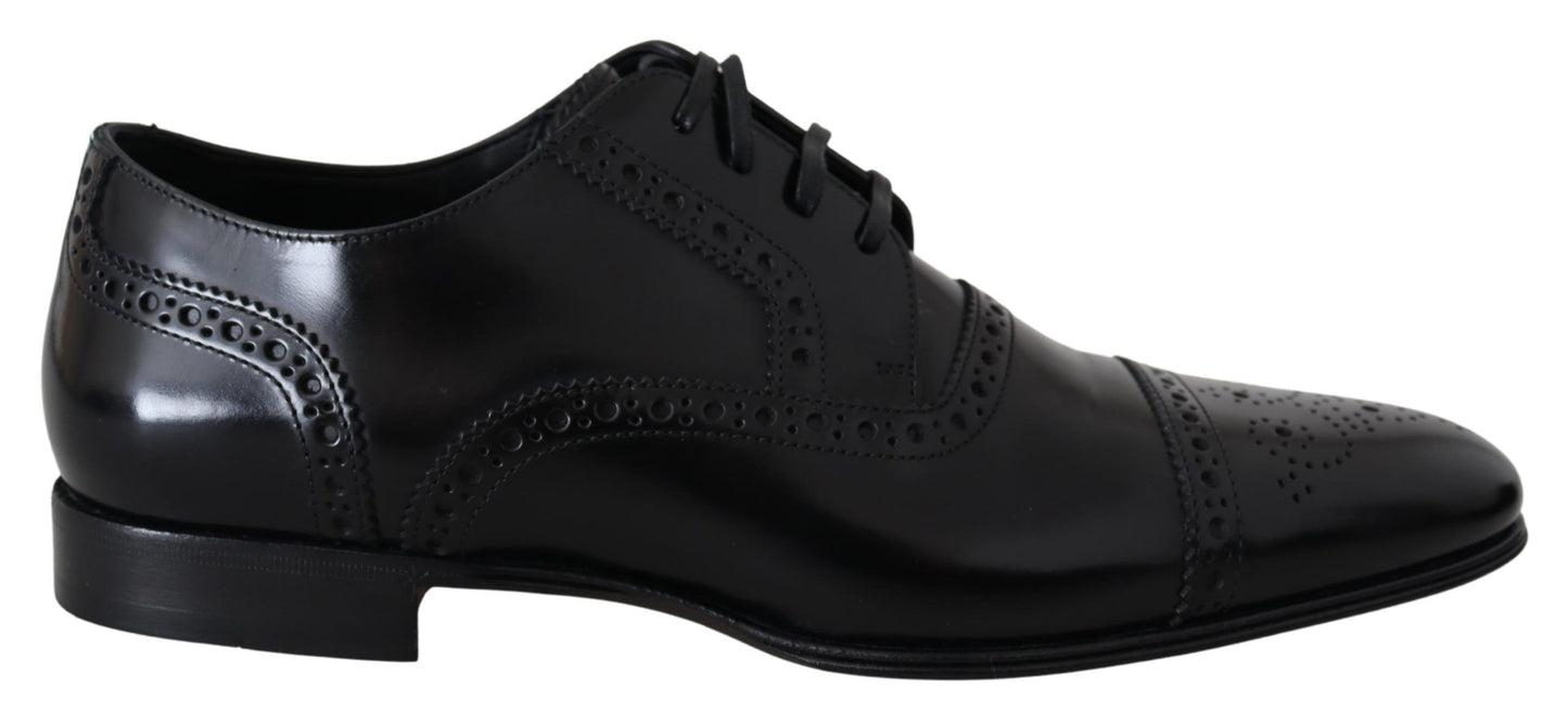 Schwarze Leder Herren Derby Formale Loafer Schuhe