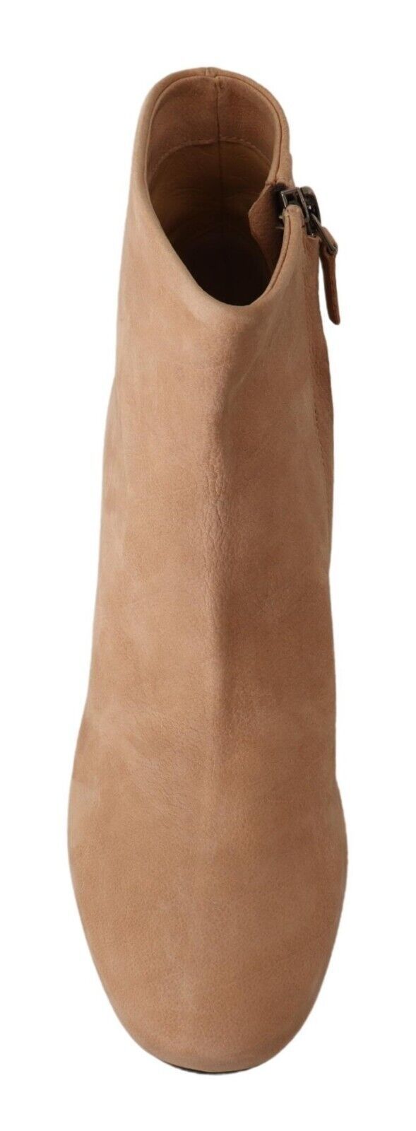 Beige Wildleder Leder Mid Heels Pumps Stiefel Schuhe