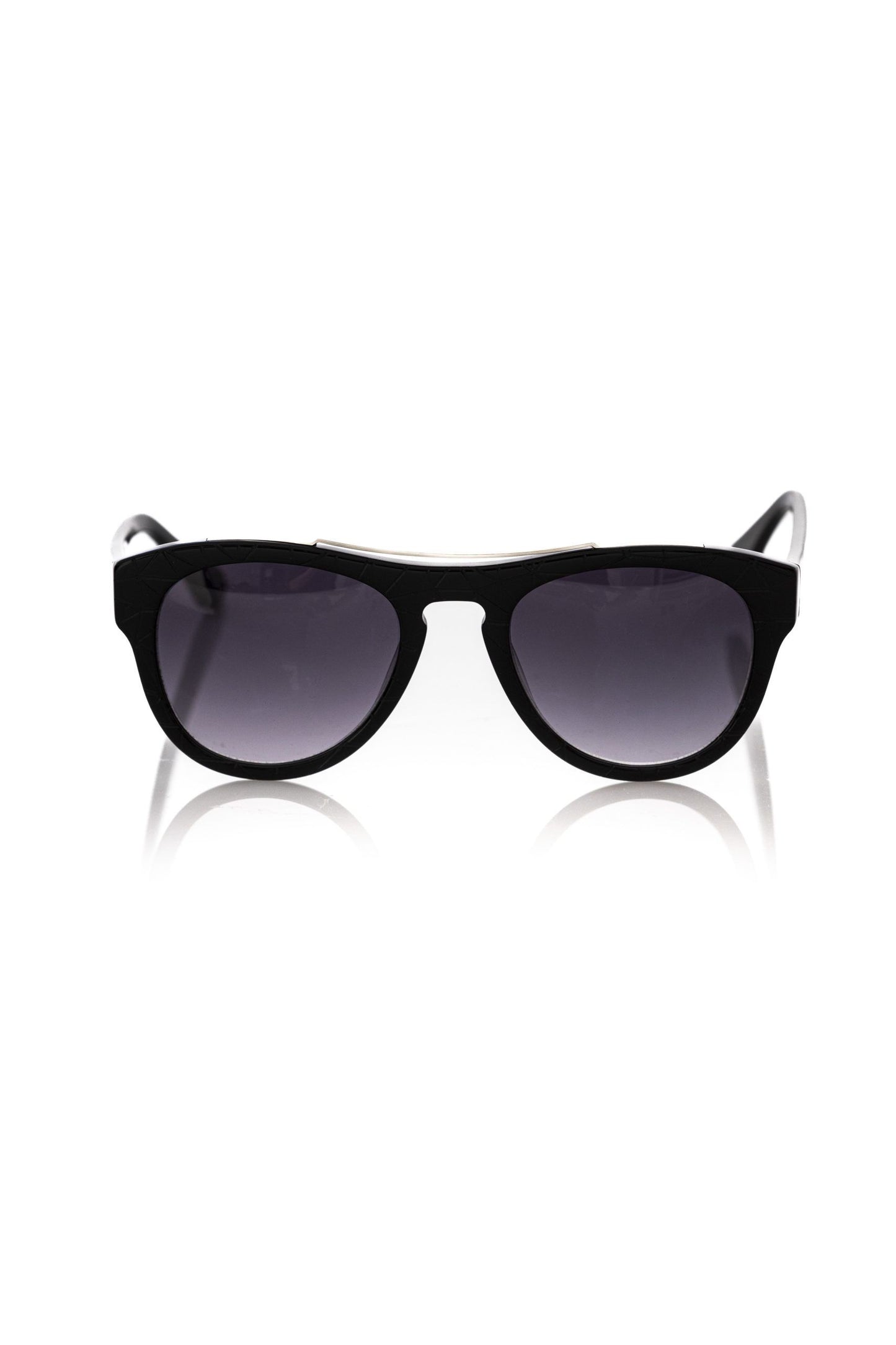 Schwarze Acetat-Sonnenbrille für Herren