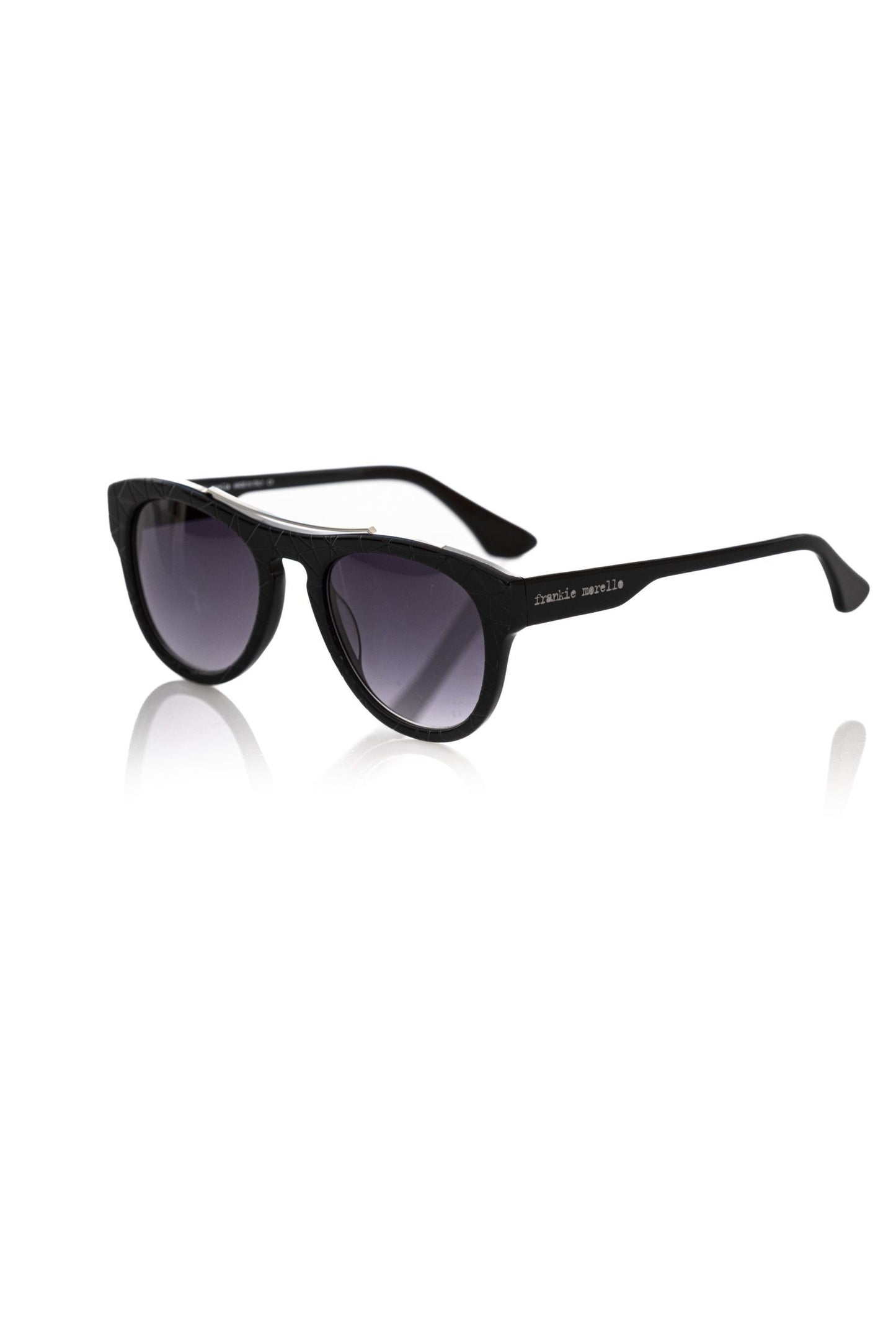 Schwarze Acetat-Sonnenbrille für Herren