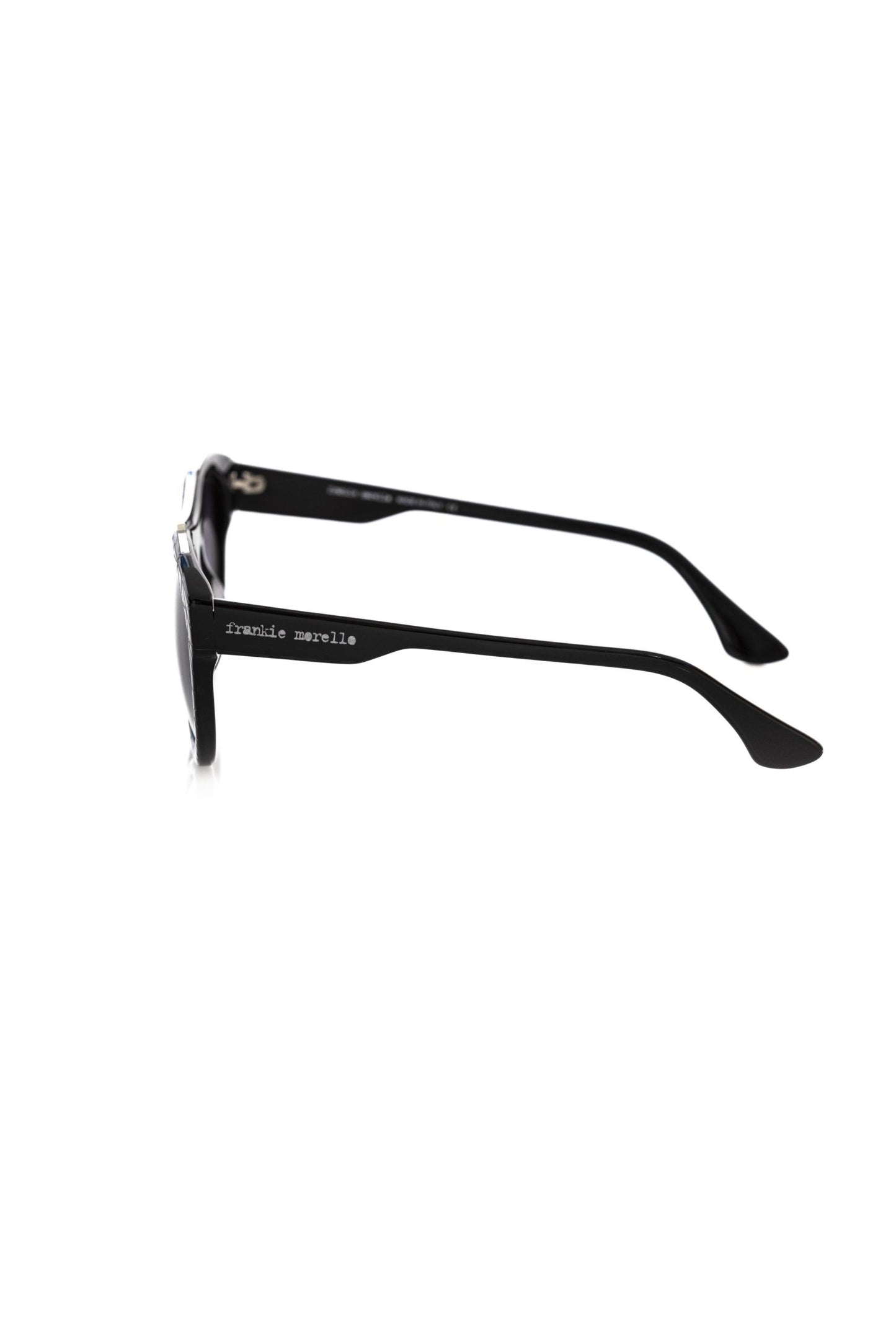 Schwarze Acetat-Sonnenbrille für Herren