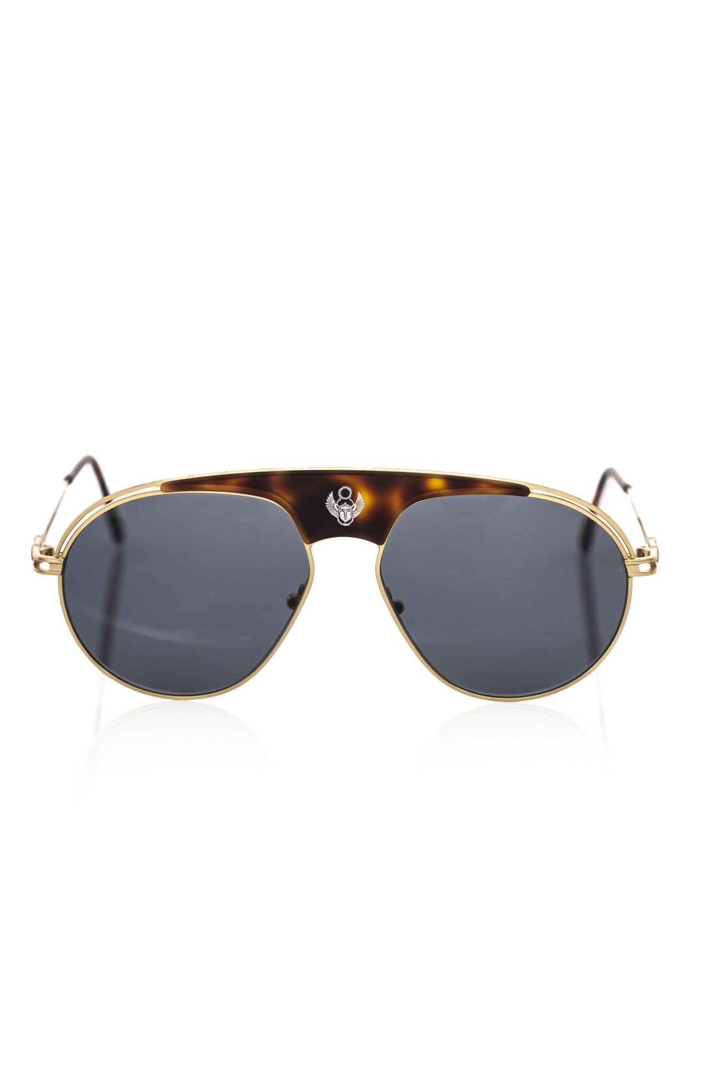 Braune Metallic-Sonnenbrille für Herren