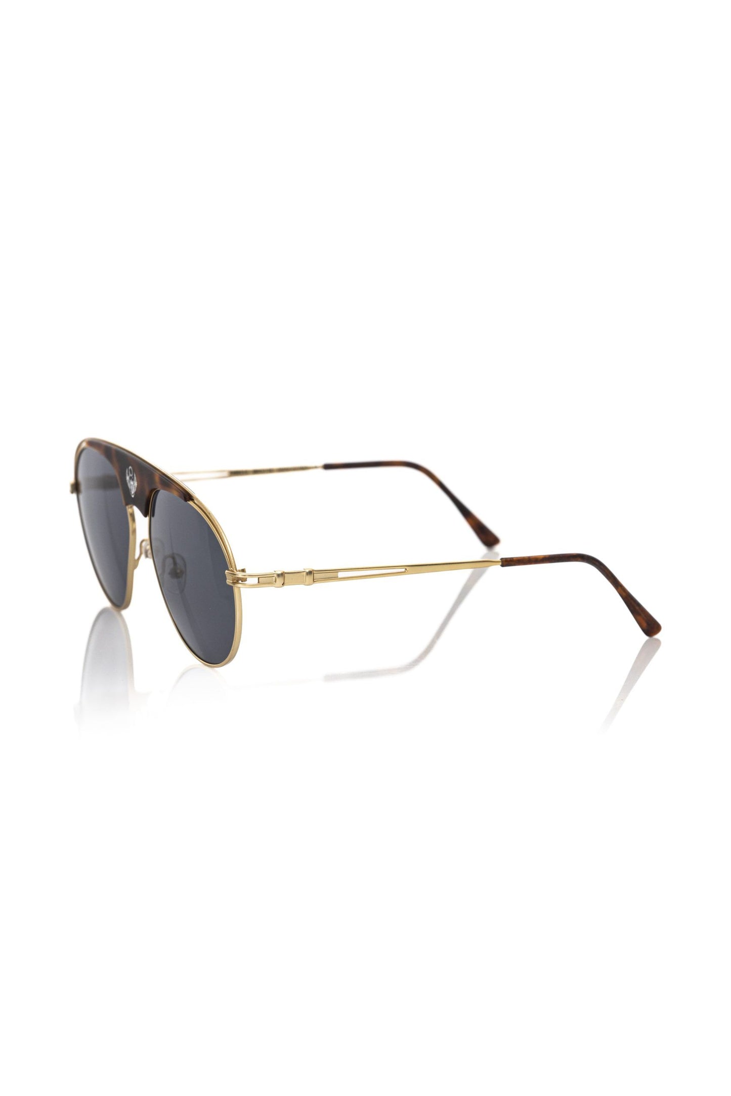 Braune Metallic-Sonnenbrille für Herren