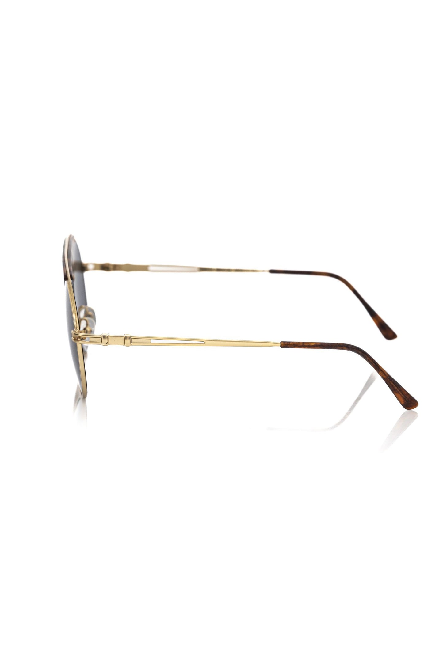 Braune Metallic-Sonnenbrille für Herren