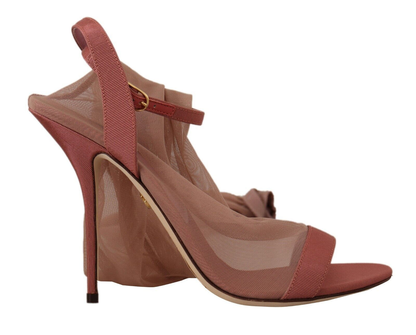 Rosa Tüll Stretch Knöchelriemen Sandalen Schuhe