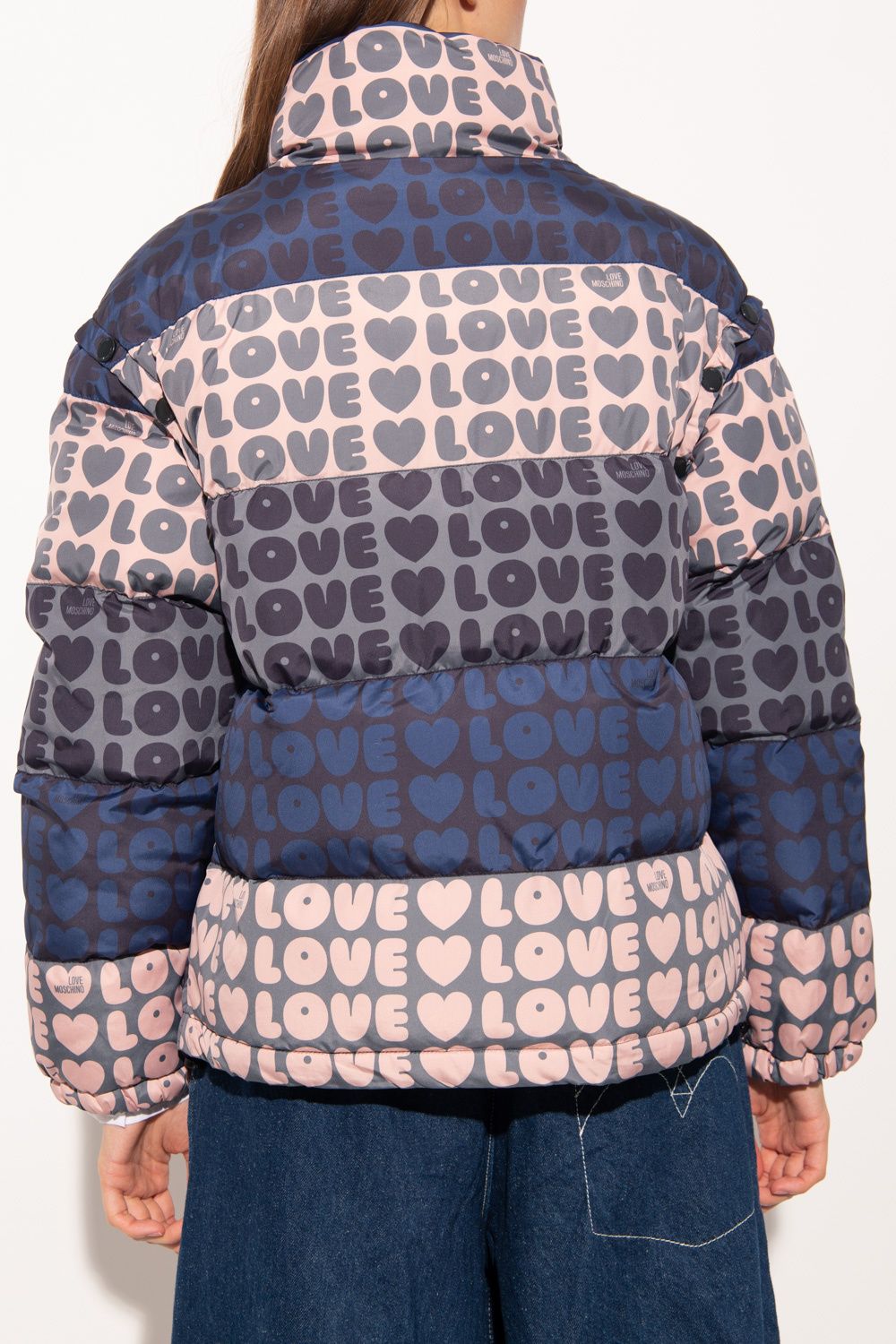 Mehrfarbige Polyester-Damenjacke