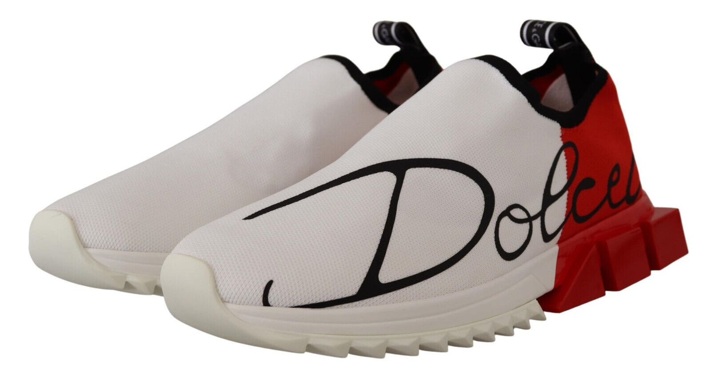 Weiß-rote Sorrento Sandalen Sneakers