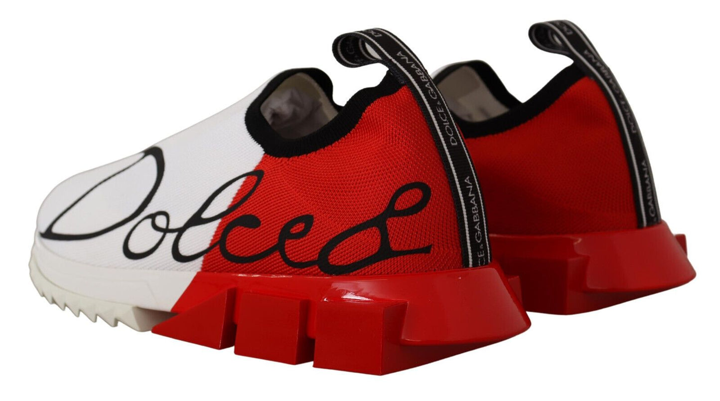 Weiß-rote Sorrento Sandalen Sneakers