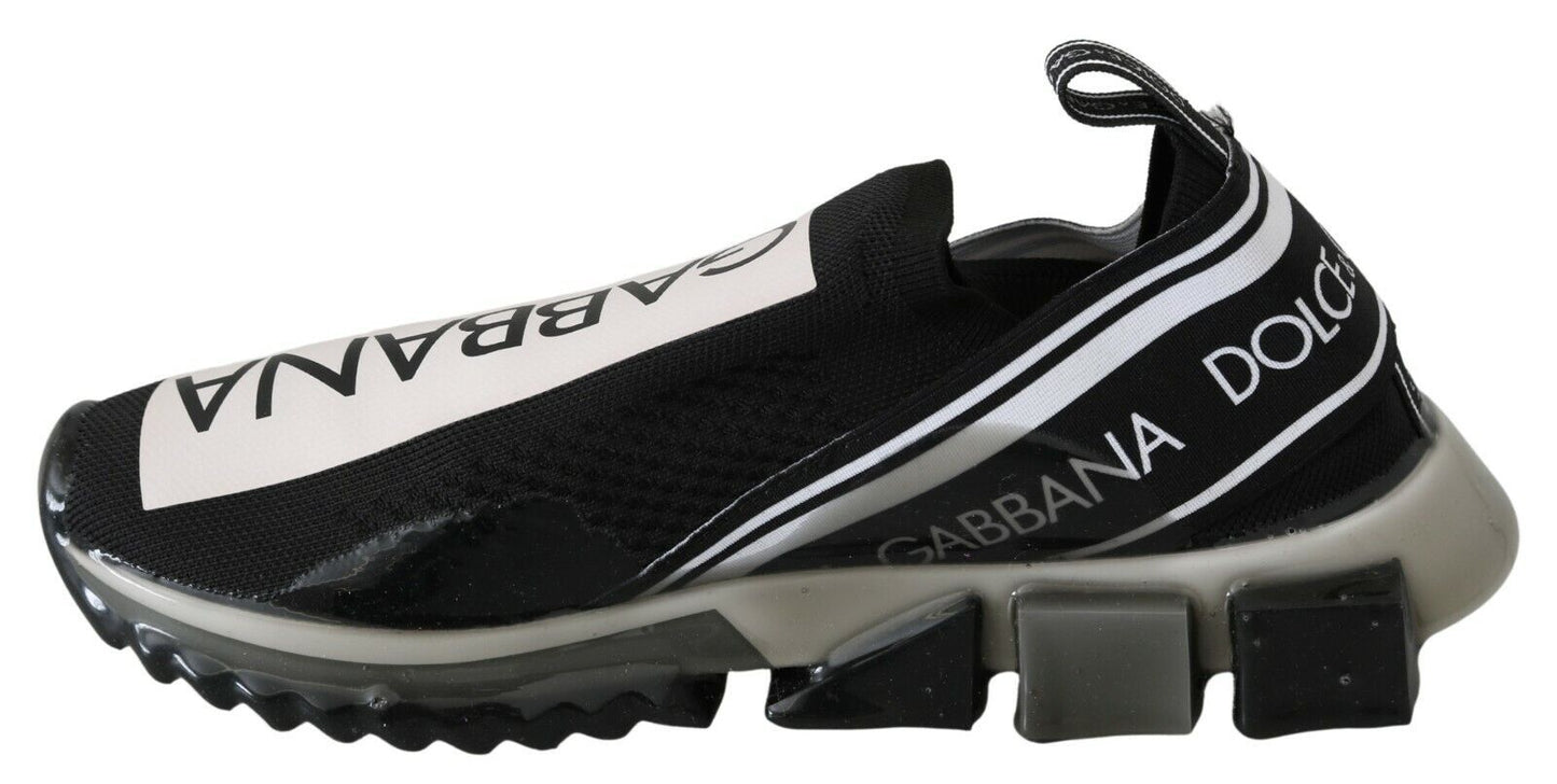 Schwarz-weiße SORRENTO Sport-Stretch-Sneaker
