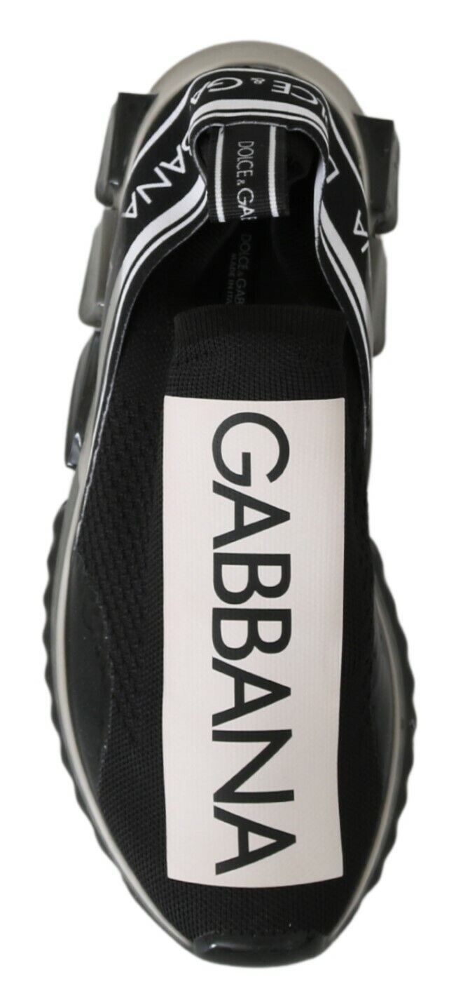Schwarz-weiße SORRENTO Sport-Stretch-Sneaker
