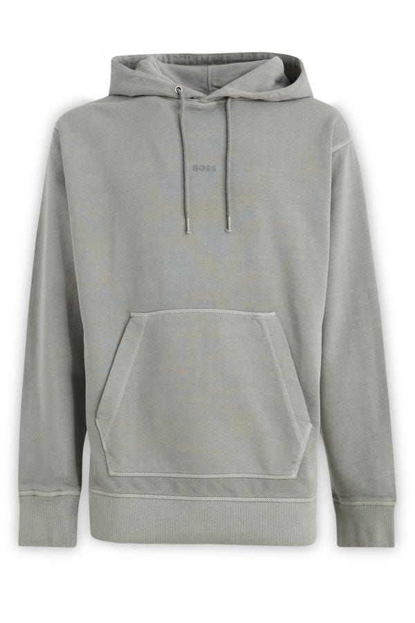 Elegantes graues Kapuzensweatshirt aus Baumwolle