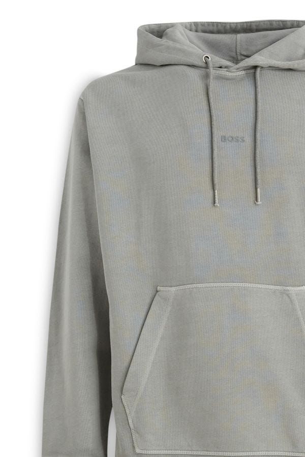 Elegantes graues Kapuzensweatshirt aus Baumwolle