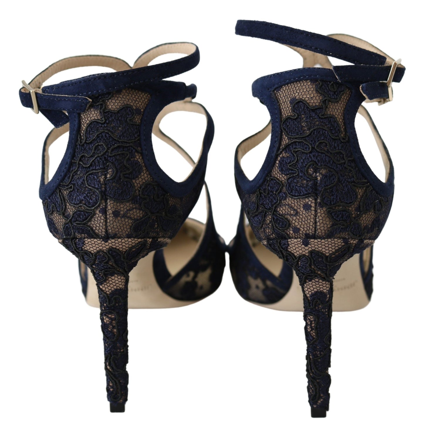 Marineblaue Lancer-Lederpumps – Entfesselte Eleganz