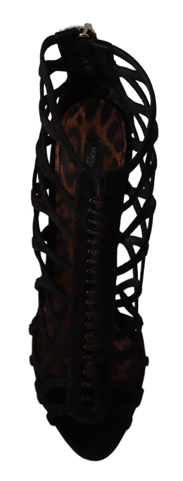 Schwarze Wildleder Stiletto Heels Bette Sandalen Schuhe