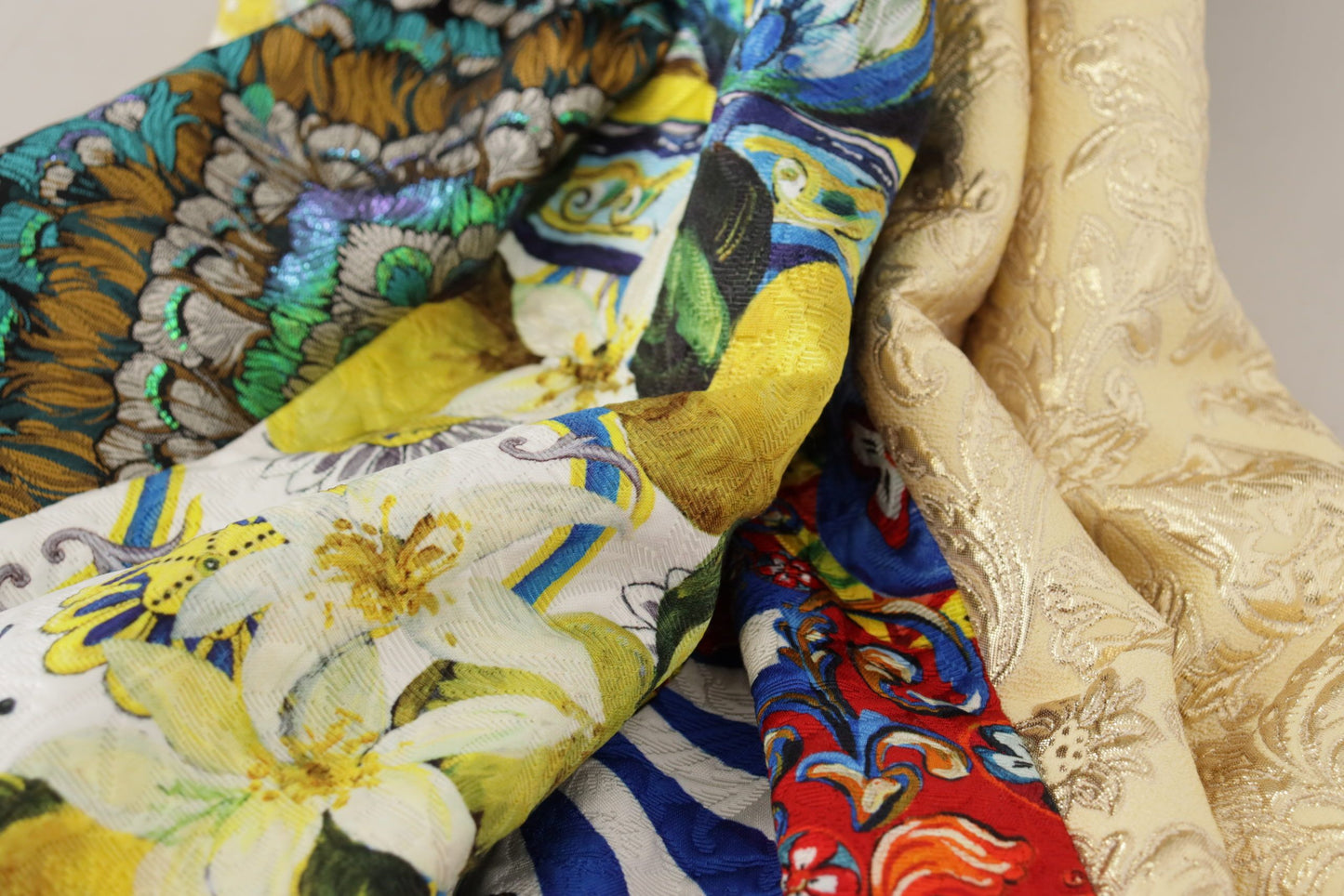 Mehrfarbiger Patchwork-Maxirock „Sicily“
