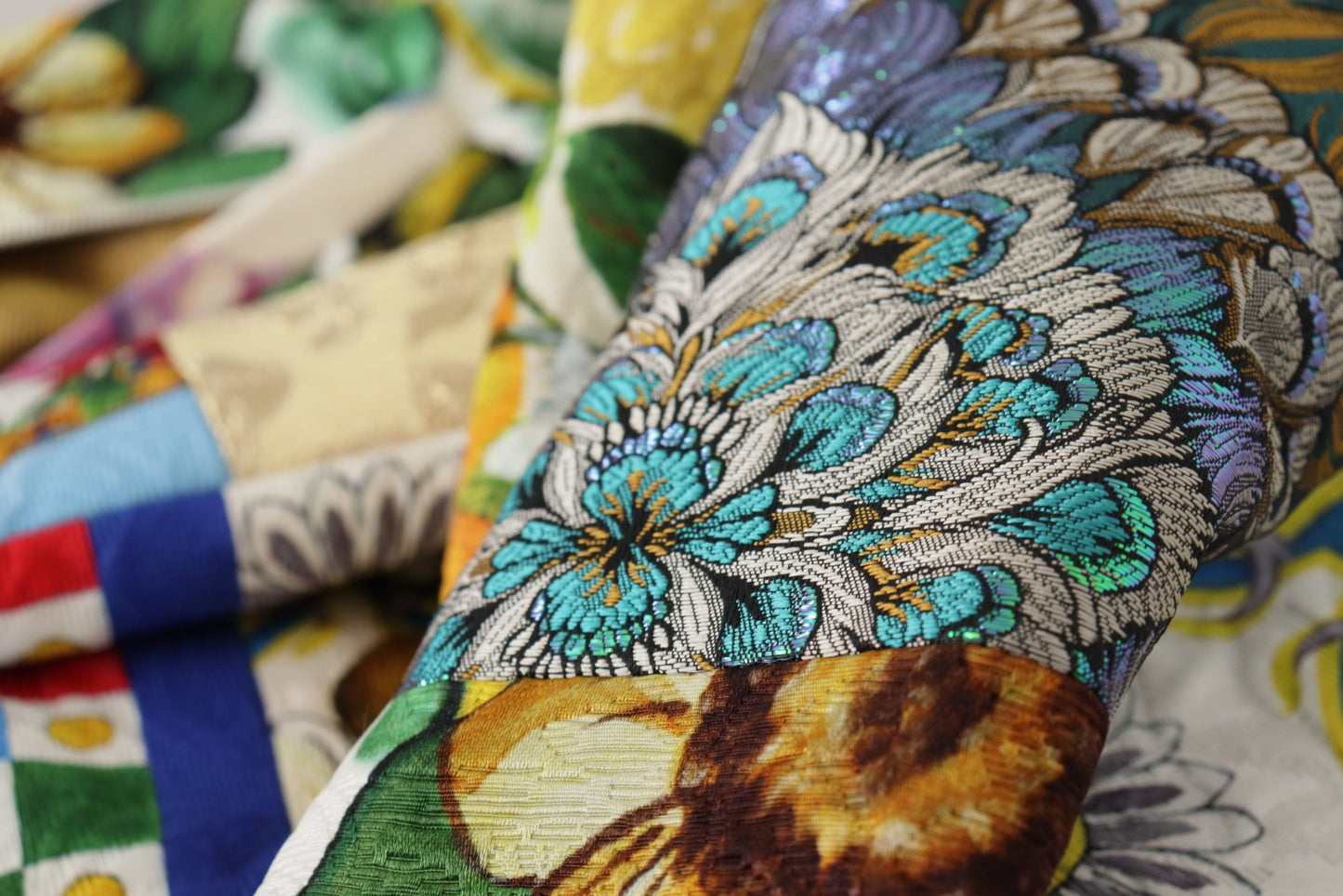 Mehrfarbiger Patchwork-Maxirock „Sicily“