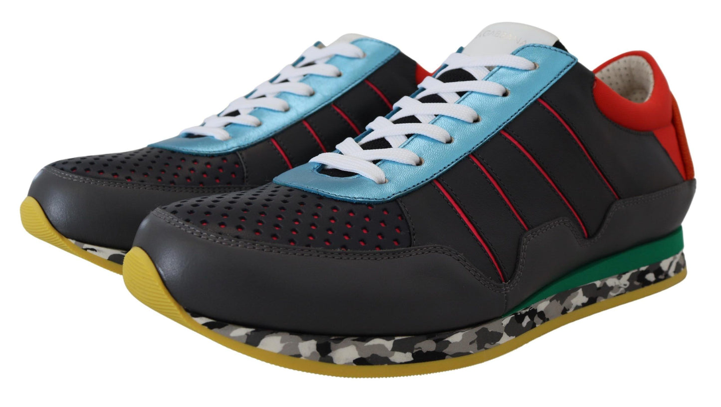 Mehrfarbige Sport-Sneaker mit niedrigem Schaft