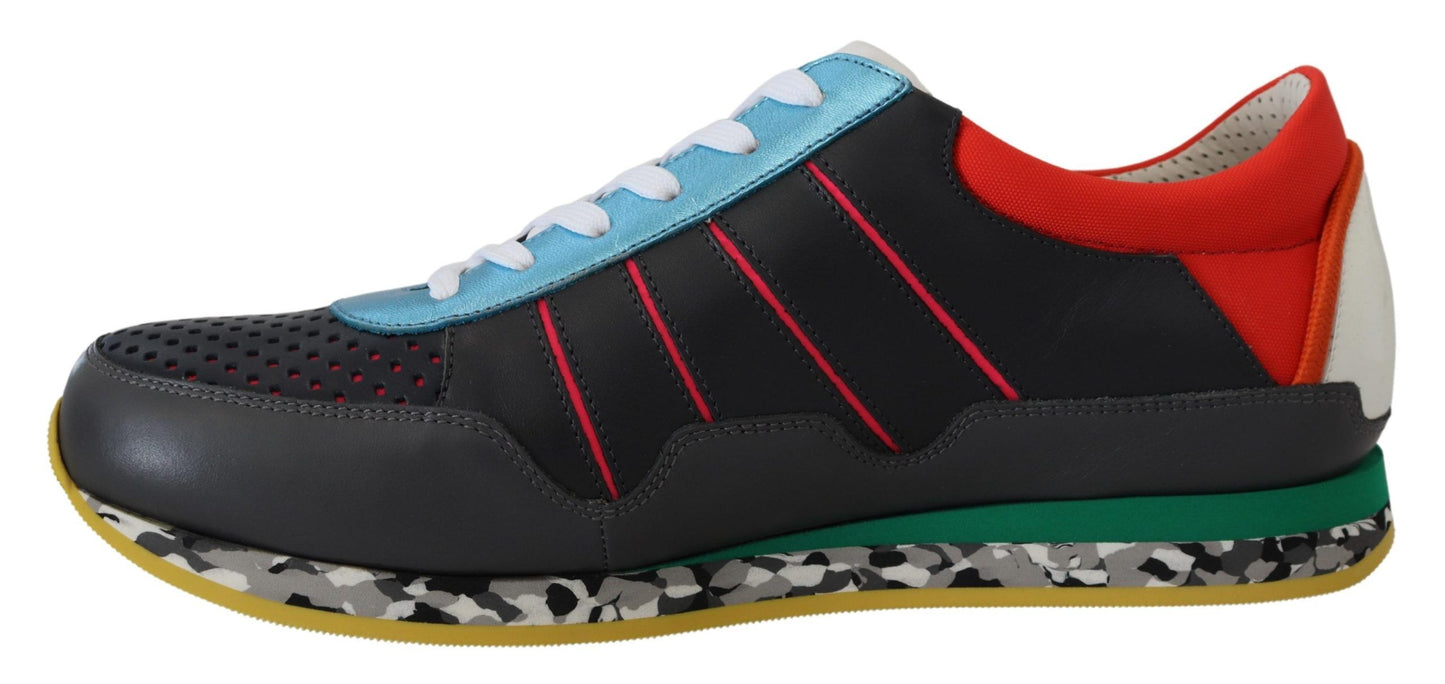 Mehrfarbige Sport-Sneaker mit niedrigem Schaft