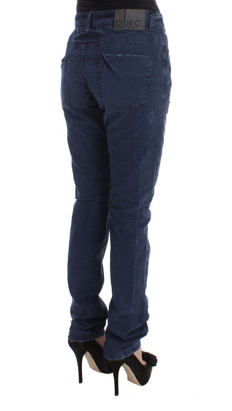 Blaue Jeans aus Baumwollmischung