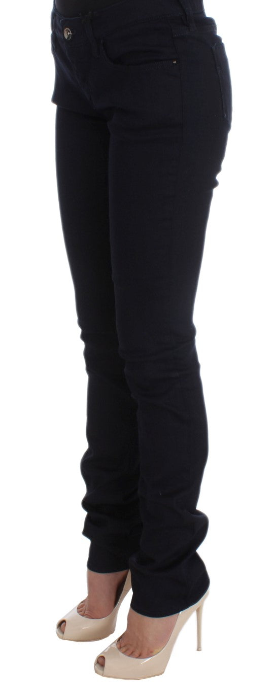 Blaue Slim Fit Jeans aus Baumwollmischung