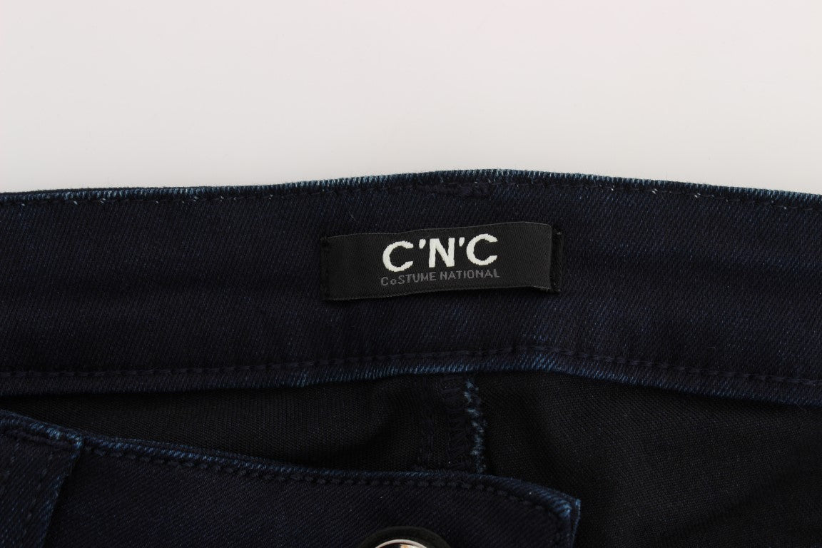 Blaue Slim Fit Jeans aus Baumwollmischung