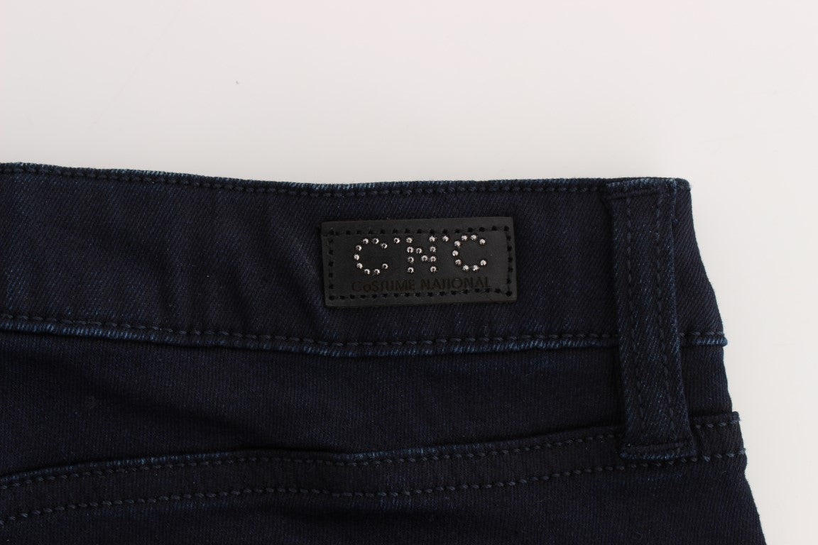 Blaue Slim Fit Jeans aus Baumwollmischung