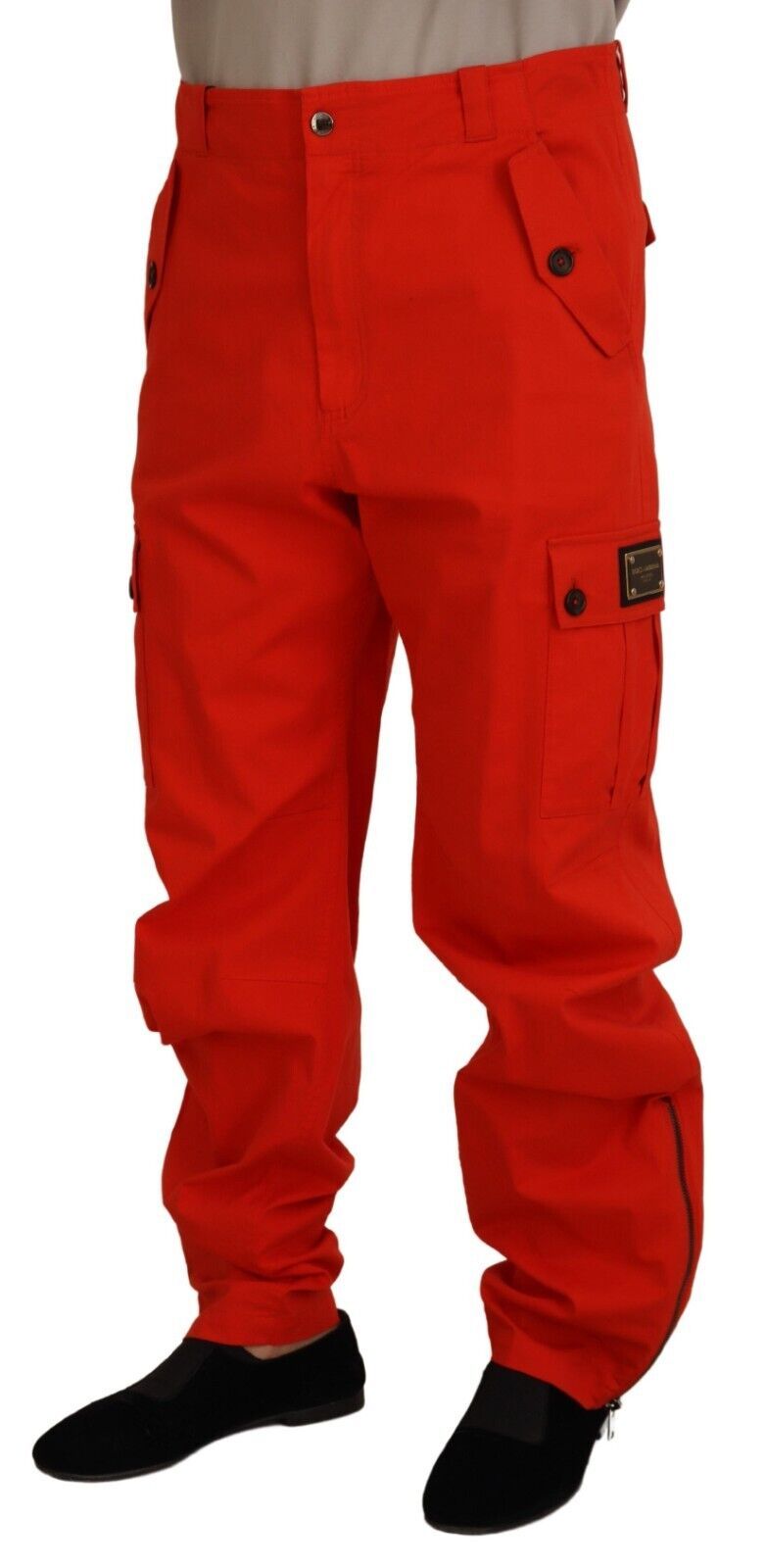 Rote Cargohose für Herren, Baumwolle