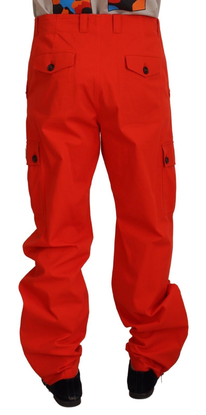 Rote Cargohose für Herren, Baumwolle