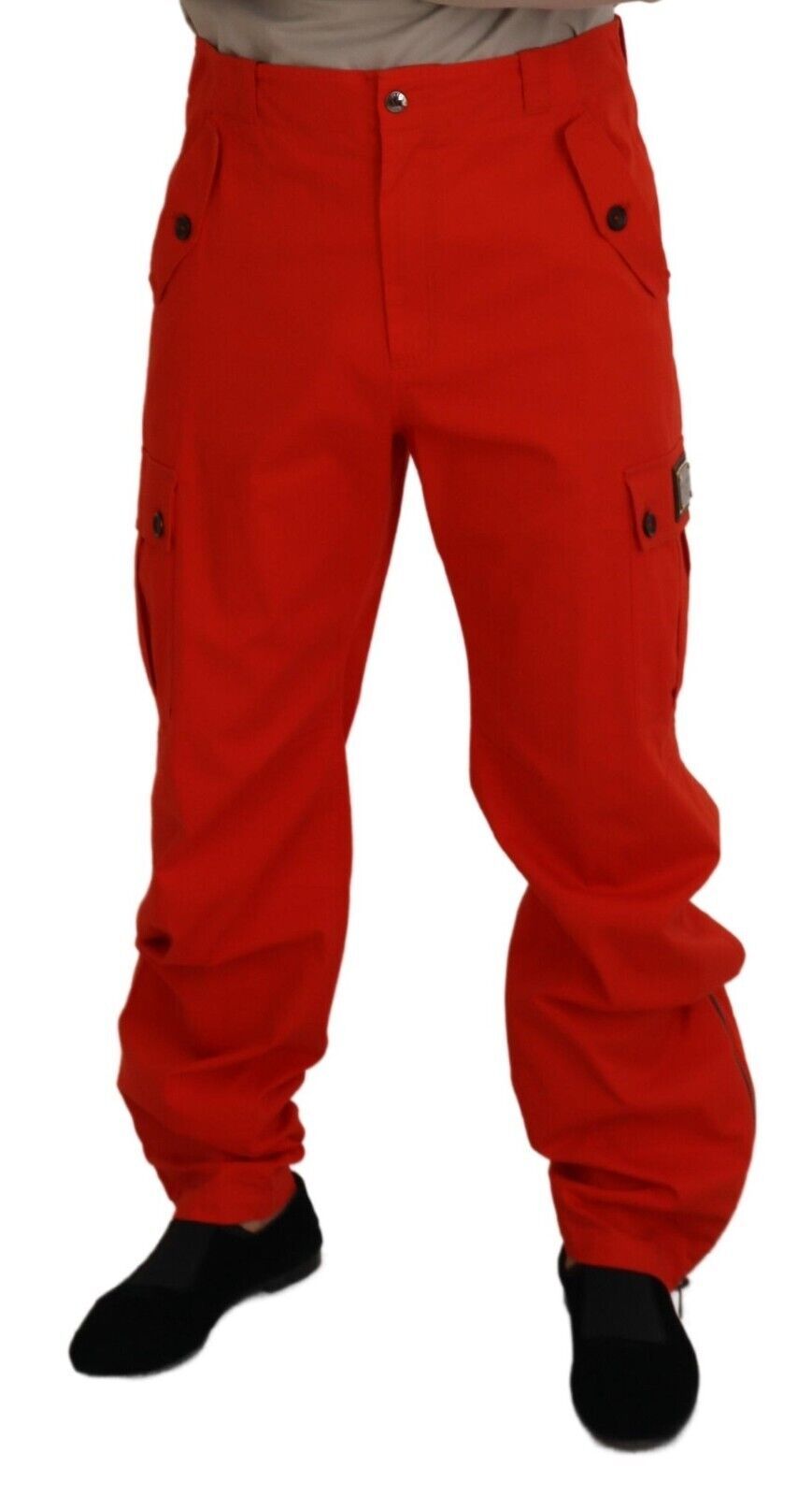 Rote Cargohose für Herren, Baumwolle