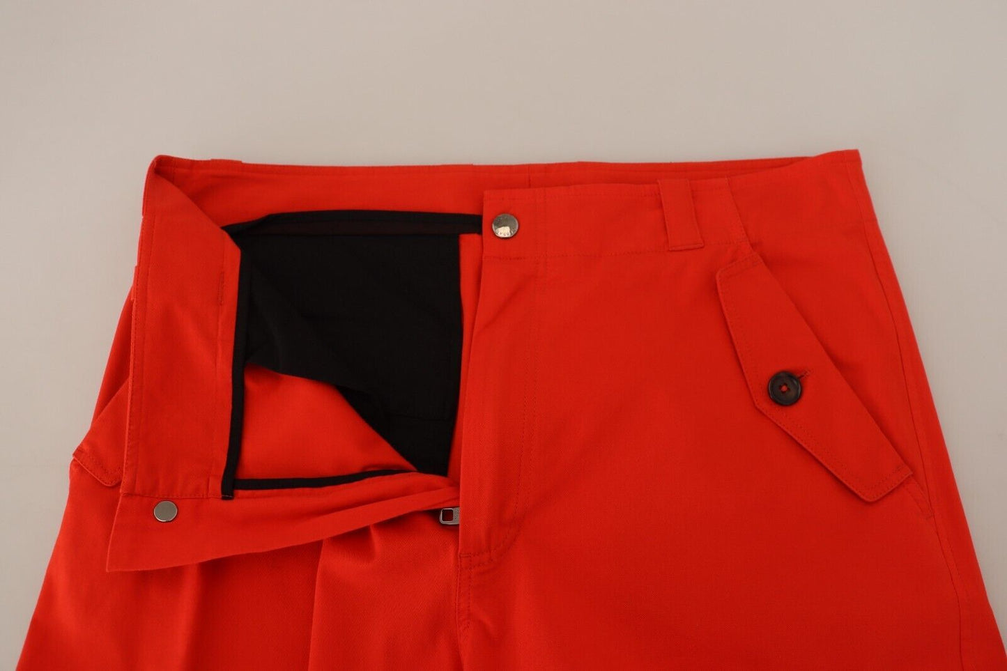 Rote Cargohose für Herren, Baumwolle