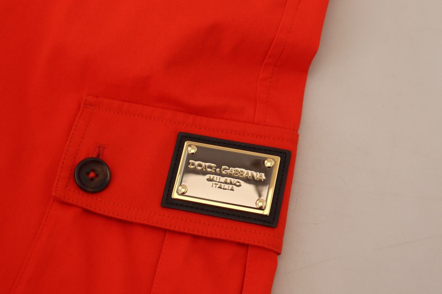 Rote Cargohose für Herren, Baumwolle