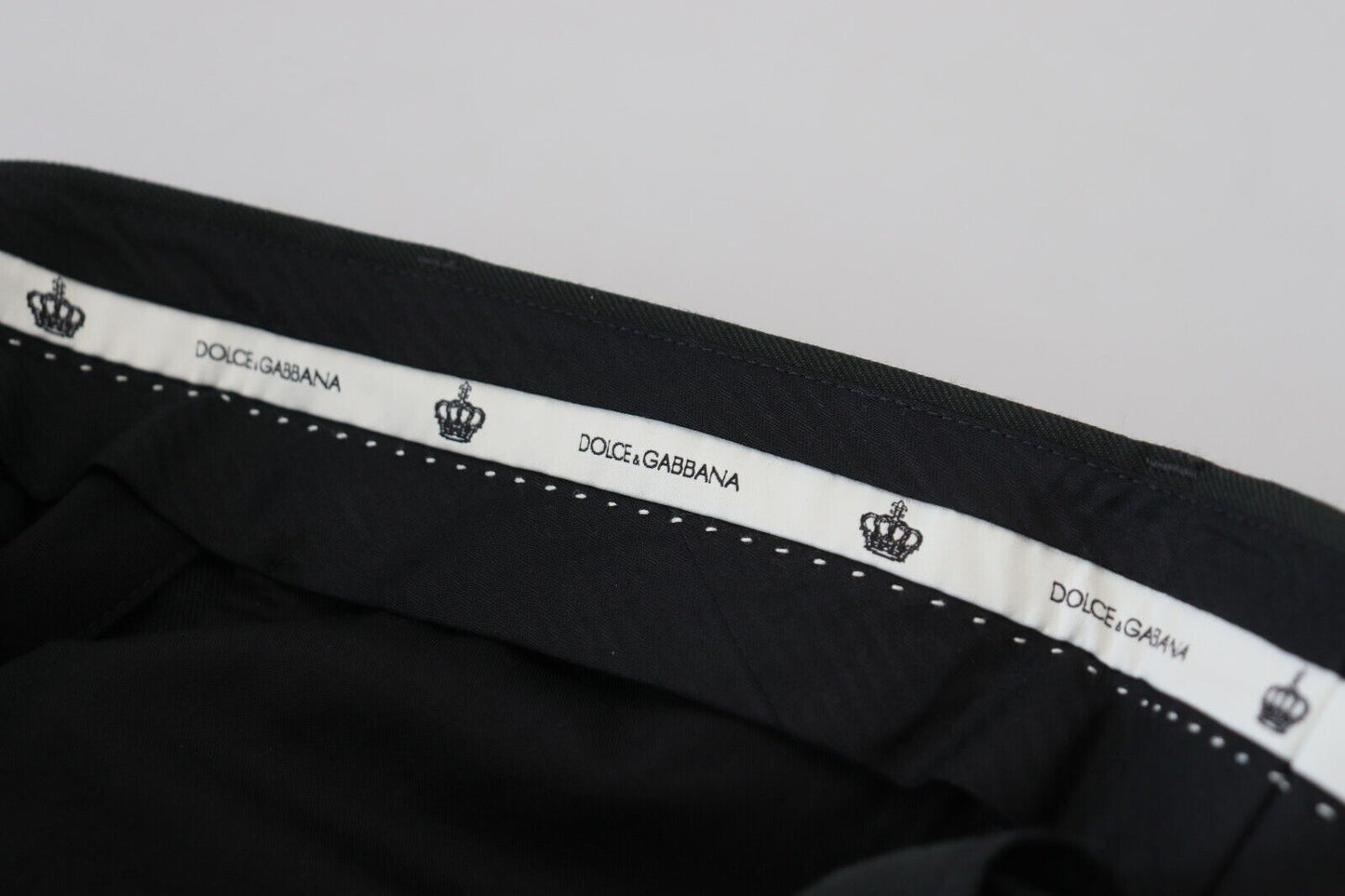 Schwarz gestreifte Herrenhose Baumwollhose