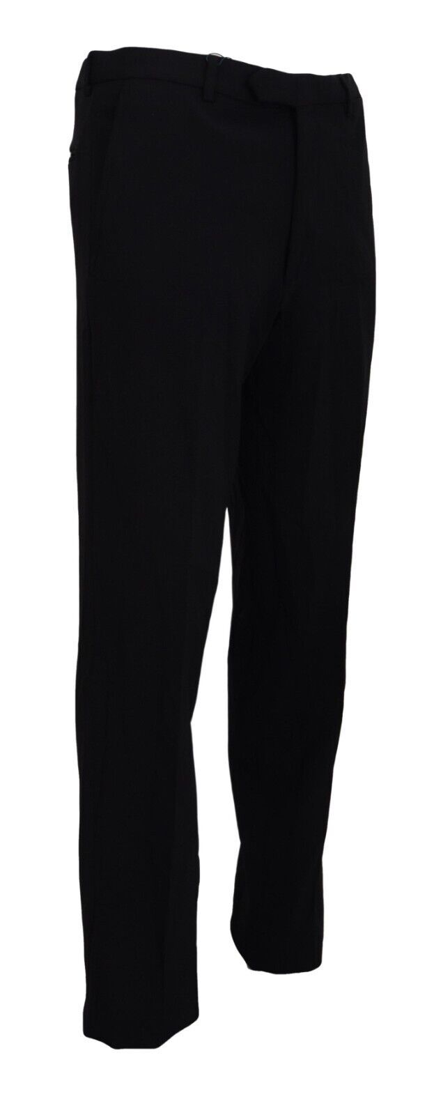 Schwarze Straight Fit Herren Formelle Hose