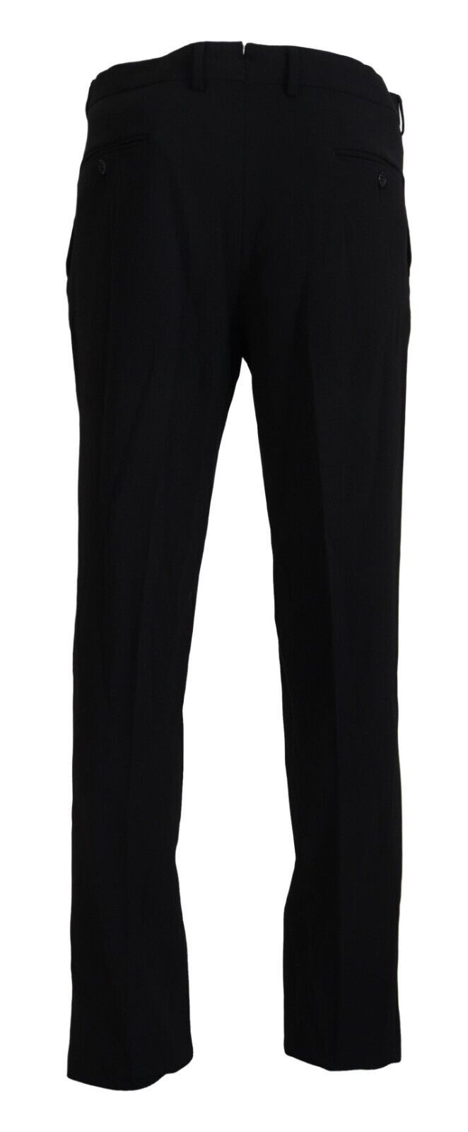 Schwarze Straight Fit Herren Formelle Hose
