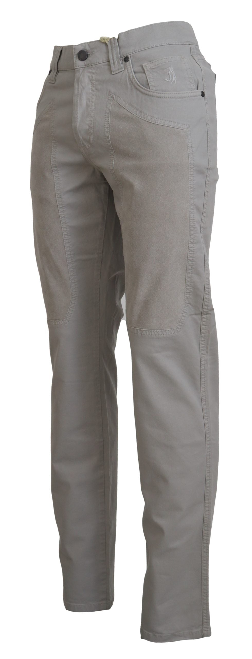 Graue Freizeithose aus Baumwolle für Herren