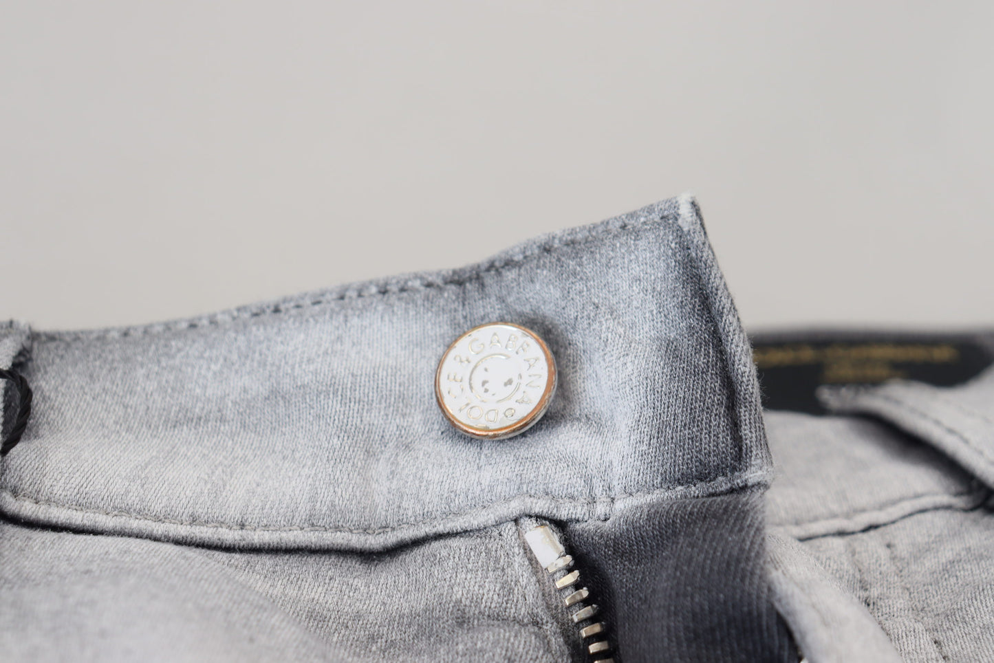 Grau verwaschene Skinny Jeans für Herren