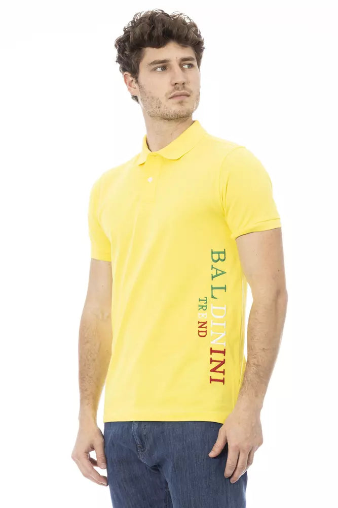 Gelbes Poloshirt aus Baumwolle für Herren