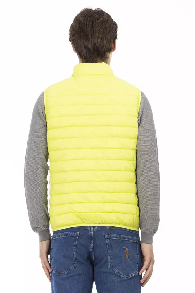 Gelbe ärmellose Jacke aus Polyester für Herren