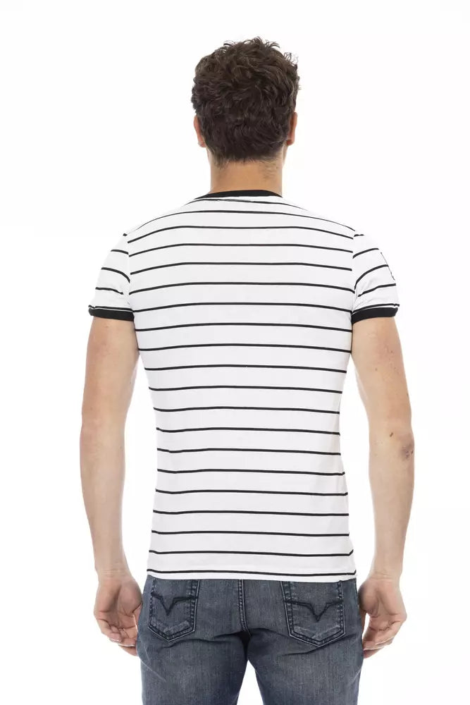 Weißes Herren-T-Shirt aus Baumwolle