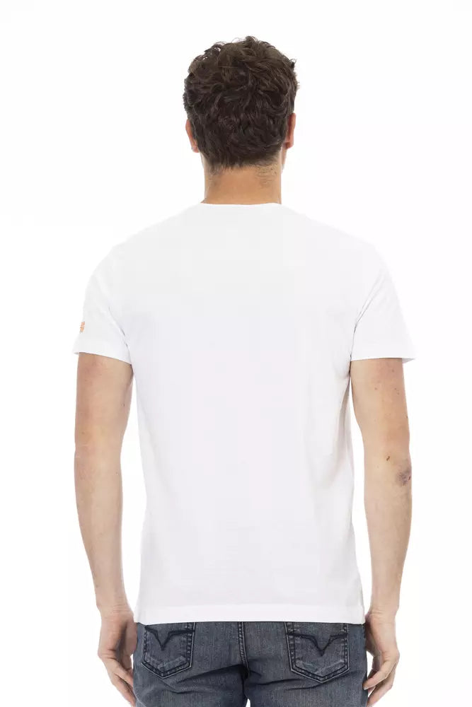 Weißes Herren-T-Shirt aus Baumwolle