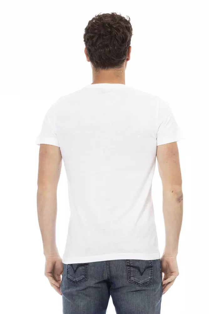 Weißes Herren-T-Shirt aus Baumwolle